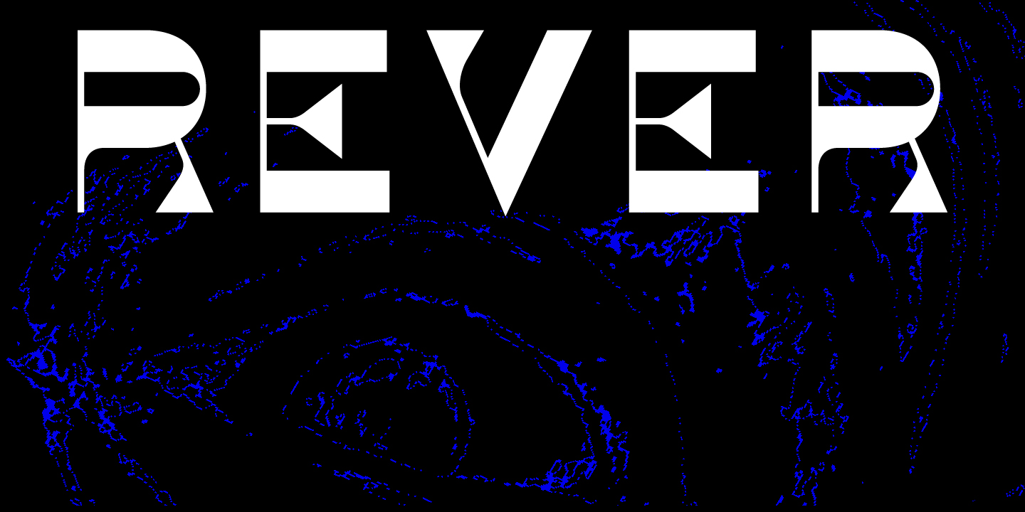 Пример шрифта Rever